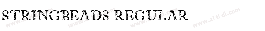 StringBeads Regular字体转换
